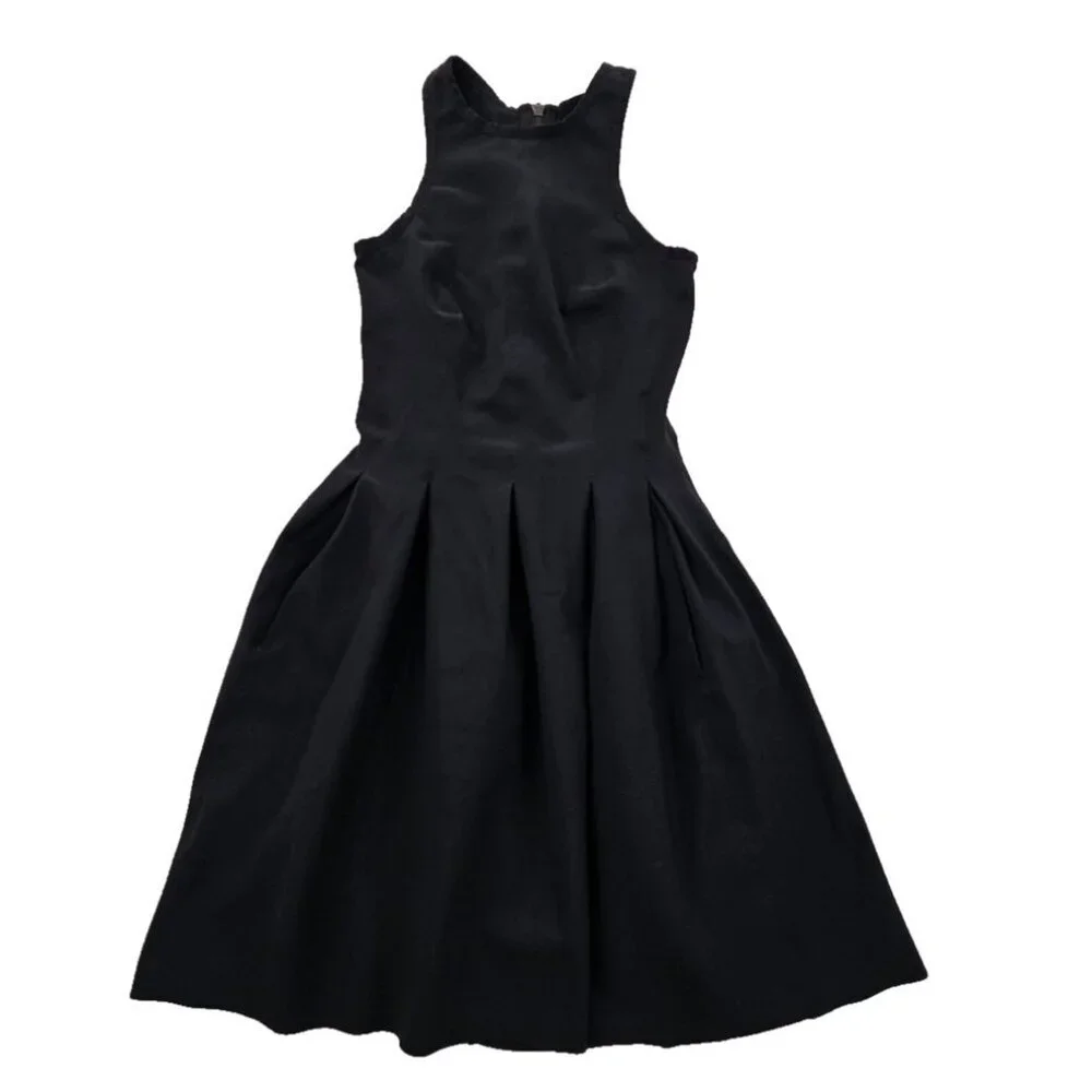 Lululemon Black Pleated Here To There Dress Womens‎ Size 2 Tennis Stretch